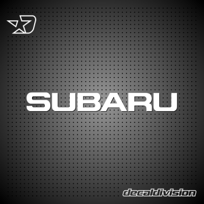 Subaru Lettering Sticker